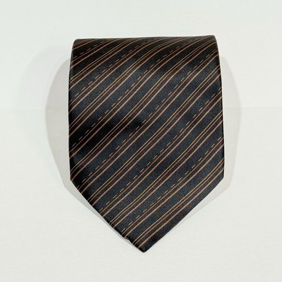 Mens 100% Silk Striped Neck Tie Formal Wear - Picture 10 of 15